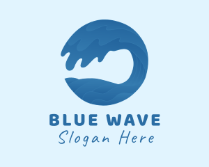 Beach Surf Wave logo design