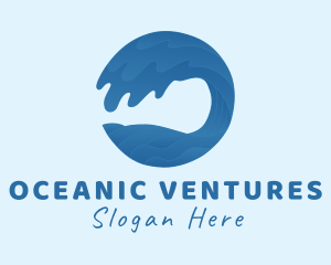 Beach Surf Wave logo design