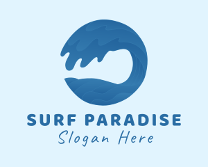 Surf - Beach Surf Wave logo design