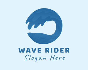 Surf - Beach Surf Wave logo design