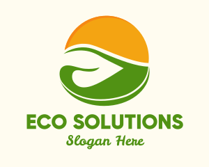 Ecology - Sun Leaf Ecology logo design