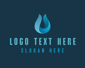 Wash - Water Sanitation Droplet logo design