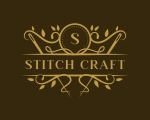 Sewing Needle Fashion logo design