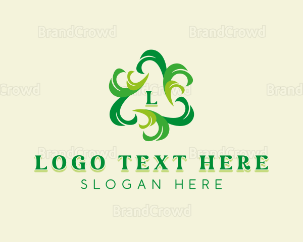 Sustainable Eco Leaf Logo