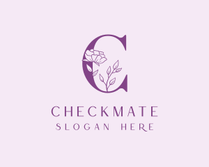 Flower Cosmetic Letter C logo design