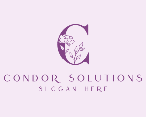 Flower Cosmetic Letter C logo design