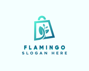 Plant Shopping Bag logo design