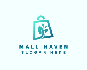 Plant Shopping Bag logo design