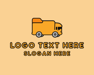 Truck - Folder School Bus logo design