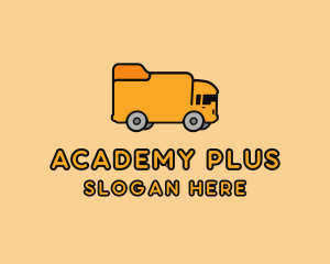 School - Folder School Bus logo design