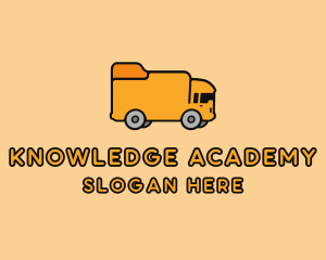 School - Folder School Bus logo design