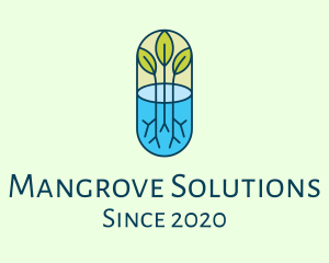 Mangrove - Herbal Medicinal Plant logo design