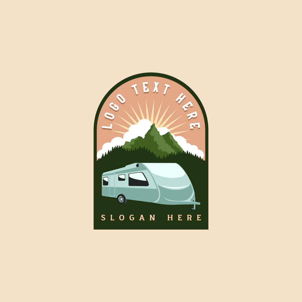 Nature Camping Caravan Logo | BrandCrowd Logo Maker