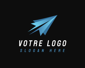 Shipment - Logistics Plane Courier logo design