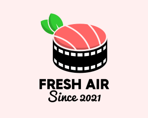 Film Reel Sushi  logo design