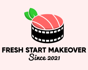 Film Reel Sushi  logo design