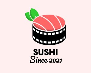 Film Reel Sushi  logo design