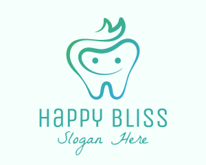 Smiling Dental Tooth logo design