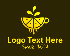 Fruit Tea - Lemon Juice Cup logo design