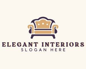 Interior - Interior Couch Furniture logo design