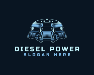 Diesel - Logistics Truck Delivery logo design