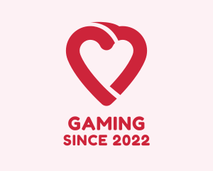 Romantic - Red Heart Valentine logo design