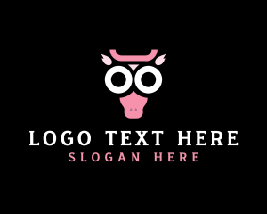 Cow - Dairy Cow Livestock logo design