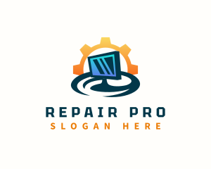 Computer Repair Technician logo design