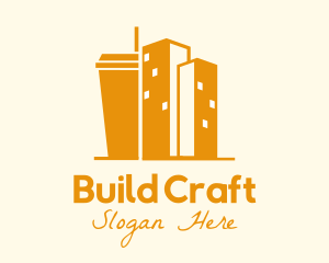 Coffee Cup Building logo design