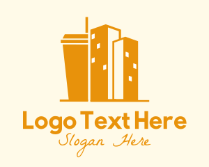 Coffee Cup Building Logo