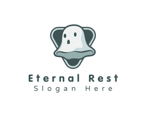 Afterlife - Cute Spooky Ghost logo design