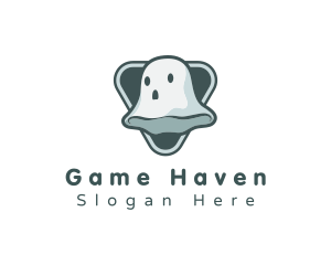 Spooky - Cute Spooky Ghost logo design