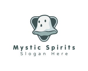 Supernatural - Cute Spooky Ghost logo design