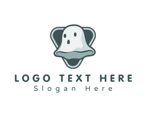 Casper - Cute Spooky Ghost logo design