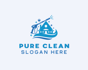 Bubble Sparkle Home Cleaning logo design