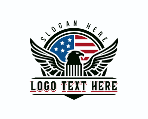 Veteran - Patriotic Eagle Veteran logo design