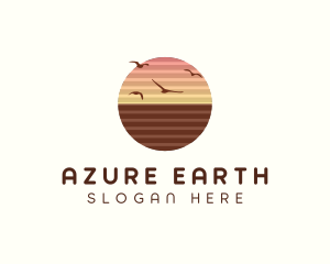 Sunset Horizon Seaside logo design