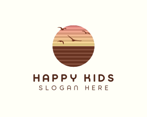 Sunset Horizon Seaside logo design