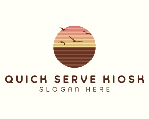 Sunset Horizon Seaside logo design