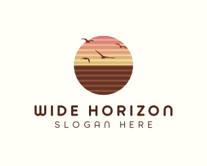 Sunset Horizon Seaside logo design