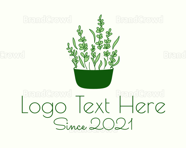 Herb Foliage Plant Logo