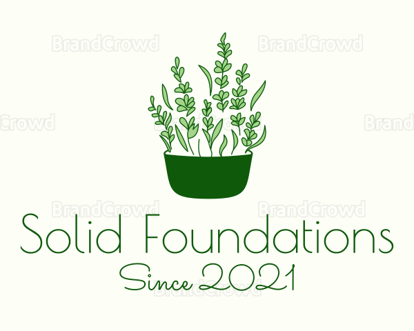 Herb Foliage Plant Logo