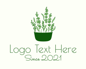 Herb Garden - Herb Foliage Plant logo design