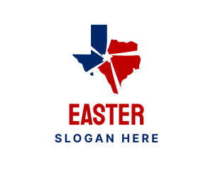 State - Texas Map Campaign logo design