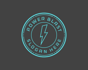 Power Utilities Stamp logo design