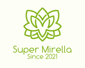Herbal - Minimalist Green Shrub logo design