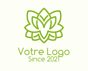 Environment Friendly - Minimalist Green Shrub logo design