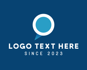 Message - Speech Balloon Letter O logo design