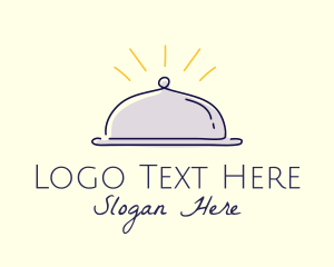 Resto Bar - Restaurant Food Cloche logo design