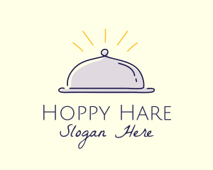 Restaurant Food Cloche logo design